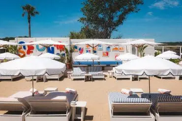 Saint Tropez, and Pampelonne beach in particular, offer a number of beach clubs